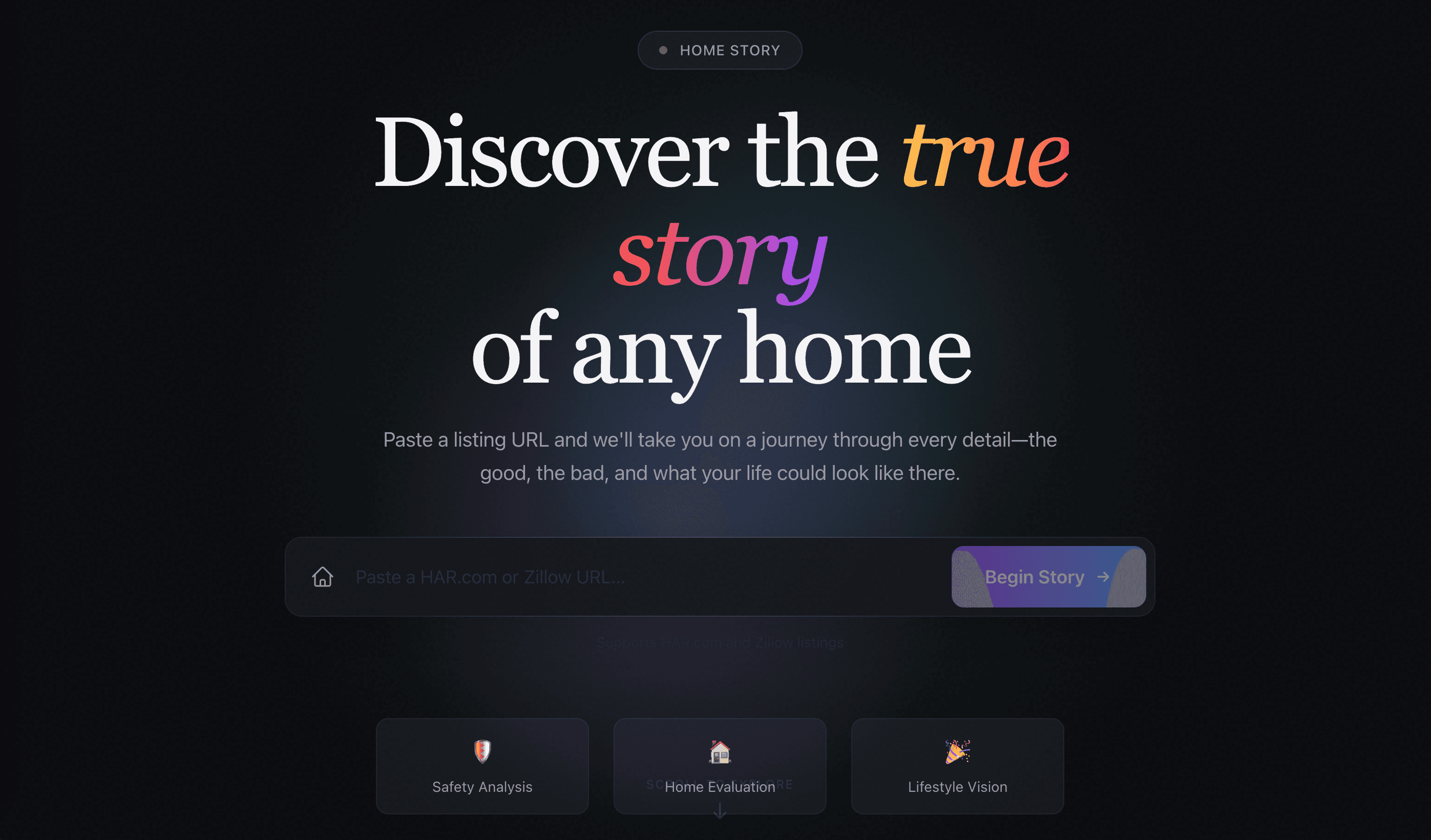 Home Story landing — Discover the true story of any home