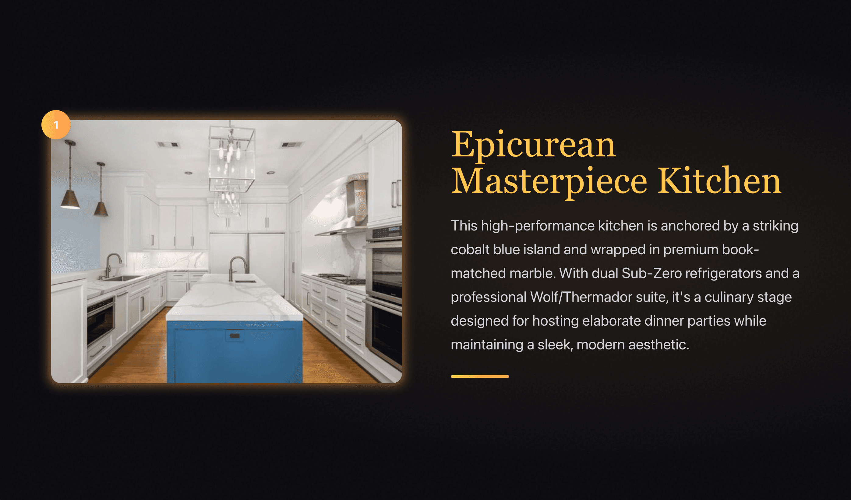 Epicurean Masterpiece Kitchen feature card