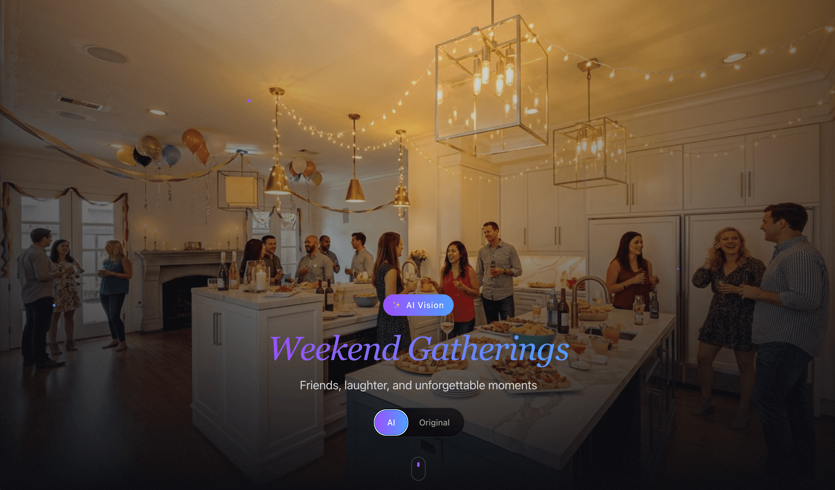 Weekend Gatherings AI vision concept